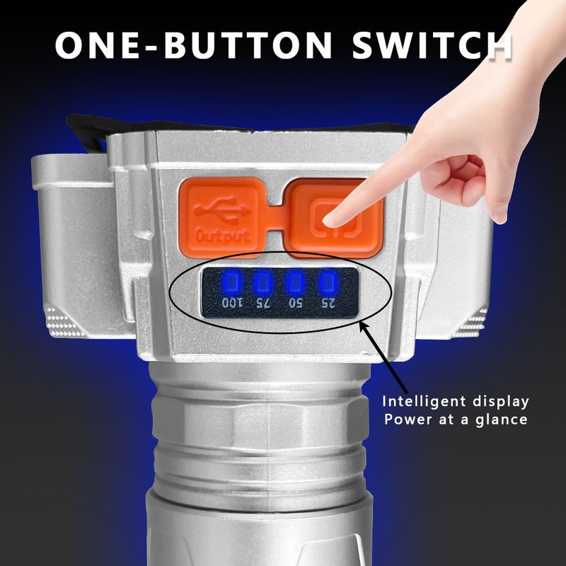 Nouvelle lampe frontale puissante à LED, éclairage à distance, spot lumineux super lumineux pour la pêche en plein air, chargement USB, lampe de mine_voghion.com