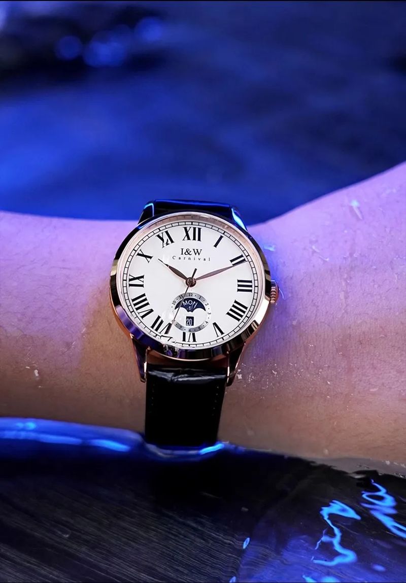 IW Automatic Mechanical Men's Watch Miyota Movement Sapphire Mirror Waterproof Luminous Calendar Men Watches_voghion.com