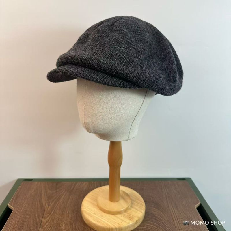 Beret Makes Face Look Smaller French Style Large Head Circumference Solid Color Versatile Warm Newsboy Hat Autumn Winter_voghion.com