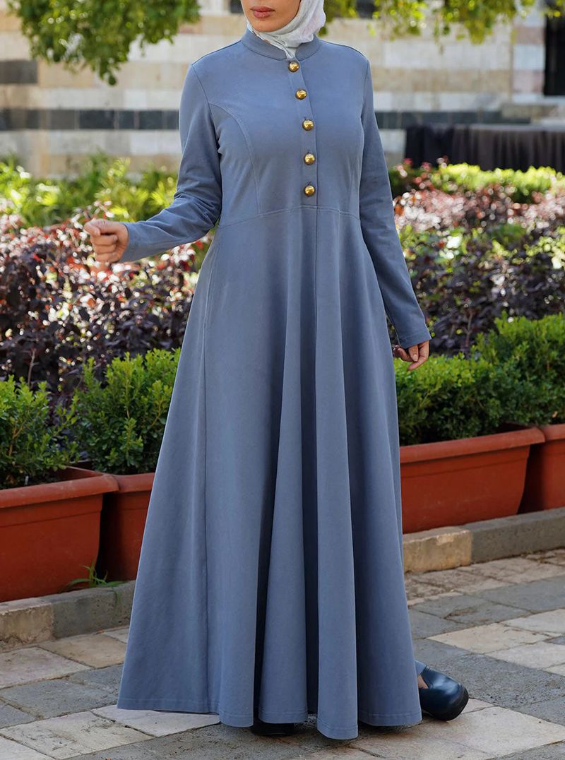Women's Clothing Women's Cardigan Small Stand Collar Large Swing Dress Origin Source_voghion.com