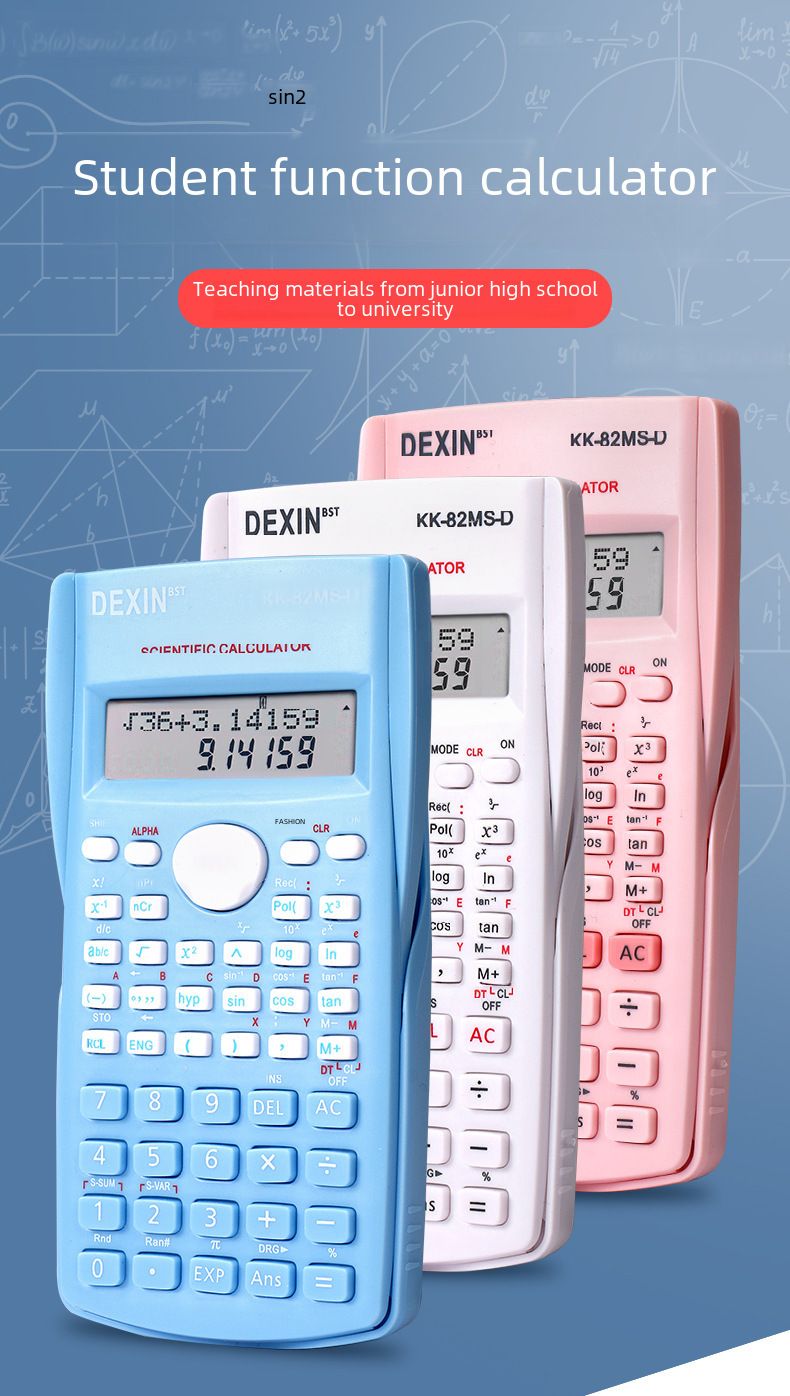 82Ms Funktionsrechner Farbrechner Schülerprüfungsfunktion Flip-Computer_voghion.com