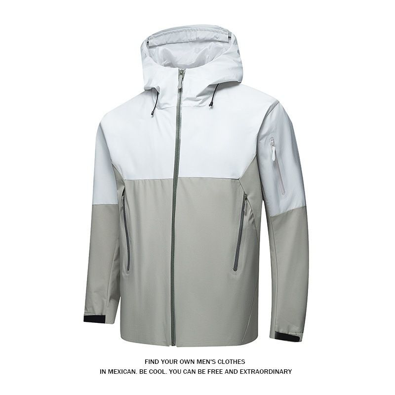 Giacca da uomo impermeabile con termosaldatura, stile autunno 2024, modello Bird Home_voghion.com