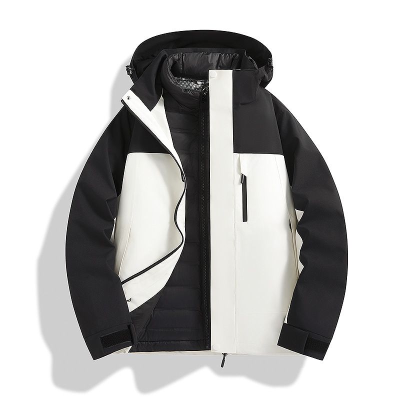 Giacca da alpinismo 3 in 1 con fodera completamente termosaldata, senza cuciture, con nastro adesivo, per uomo e donna_voghion.com