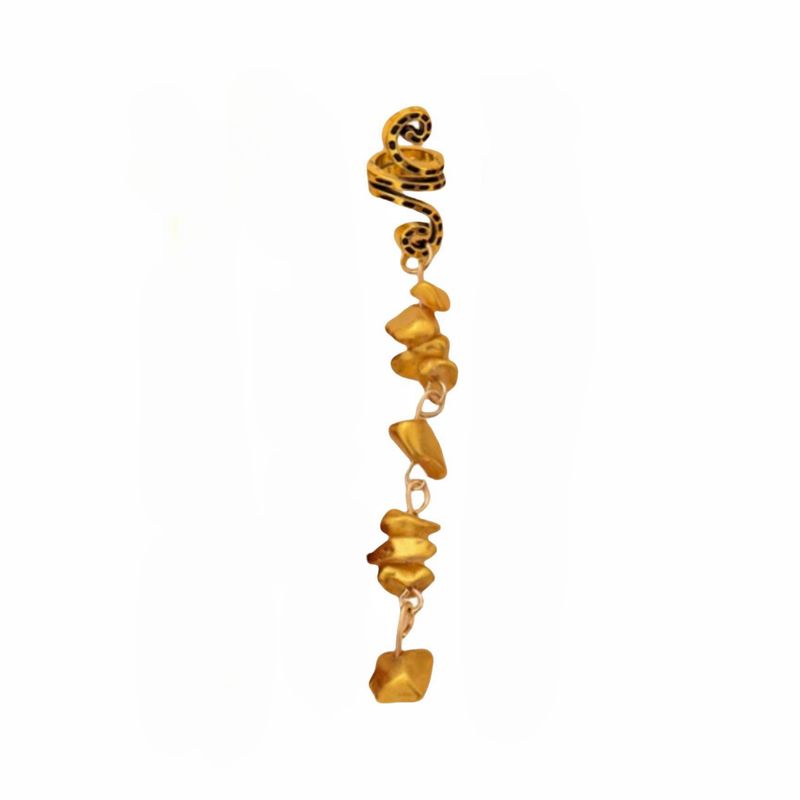 Fermaglio per capelli in metallo turchese, unico e alla moda, anello per capelli lungo e irregolare geometrico, accessorio per capelli più venduto per le donne_voghion.com