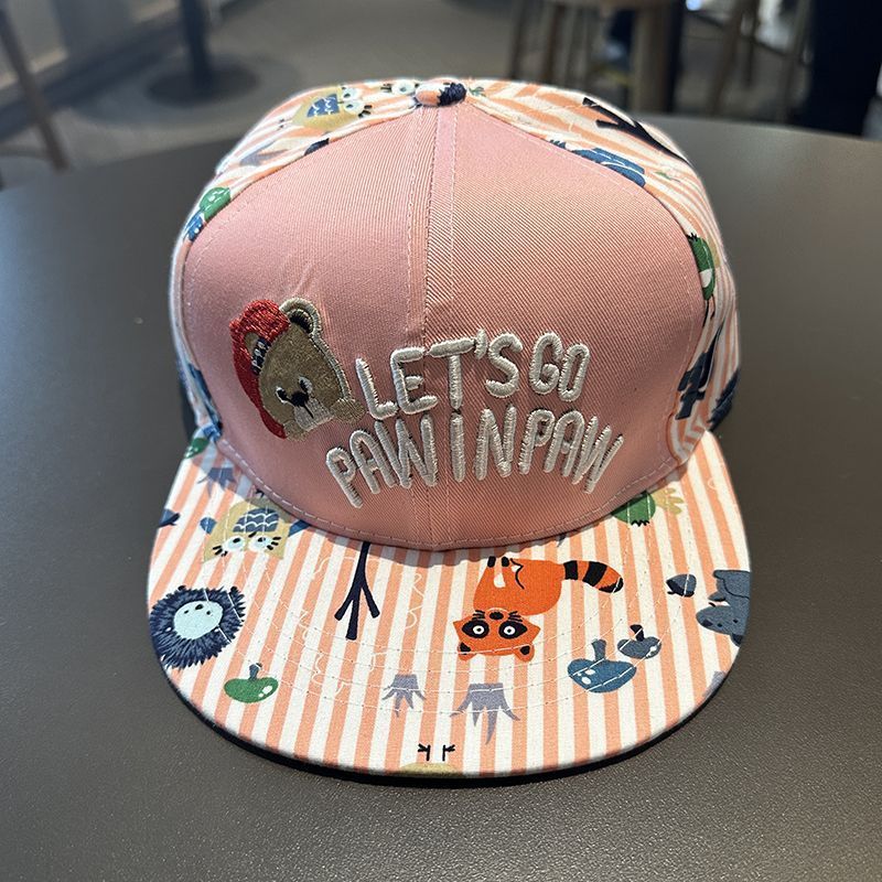 Cappelli hip-hop per bambini, ragazzi e ragazze, tendenze primavera ed estate, cappelli a tesa piatta per la scuola elementare, da baseball e da ballo di strada,_voghion.com