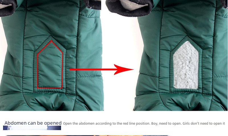 Esplosioni autunnali e invernali Vestiti per cani europei e americani Vestiti caldi imbottiti in cotone foderati in pile Tendenza Abbigliamento per animali domestici di piccola e media taglia_voghion.com