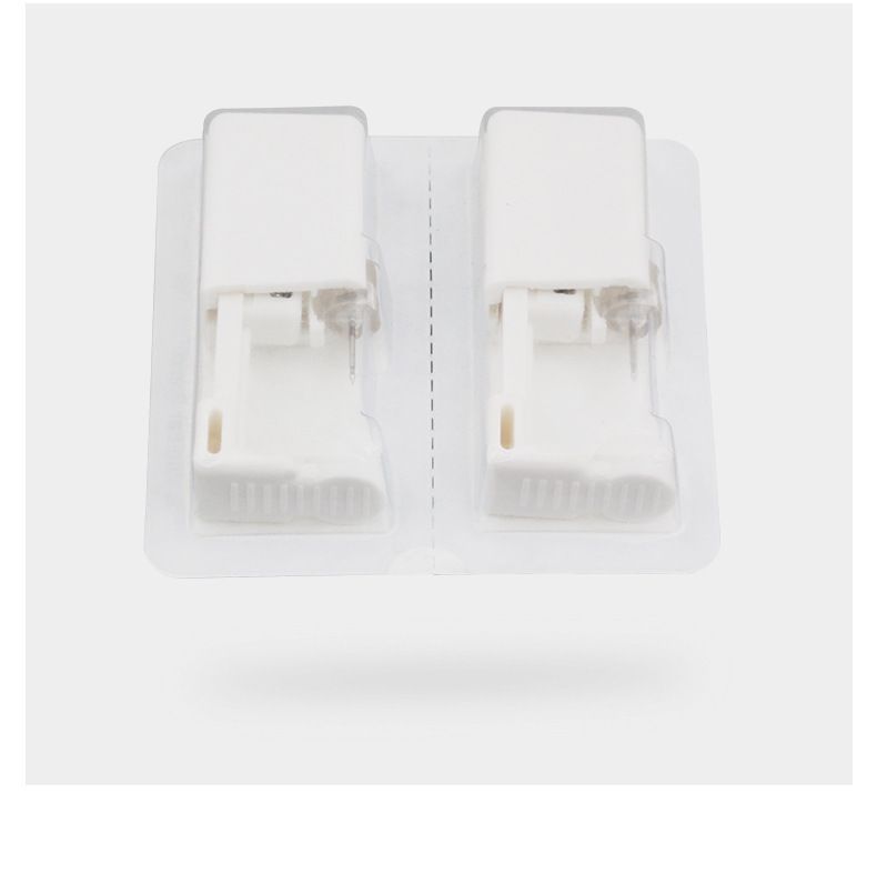 Pistolet de perçage d'oreille unisexe, nouveau filet d'outils de perçage d'oreille jetable de célébrité, pistolet à clous en acier médical cristal zircon pour os d'oreille_voghion.com