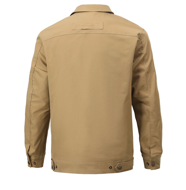 Men's Autumn Corduroy Jacket With Multiple Pockets, Slim Fit Casual Blazer For Daily Wear (Navy, Army Green, Khaki)_voghion.com