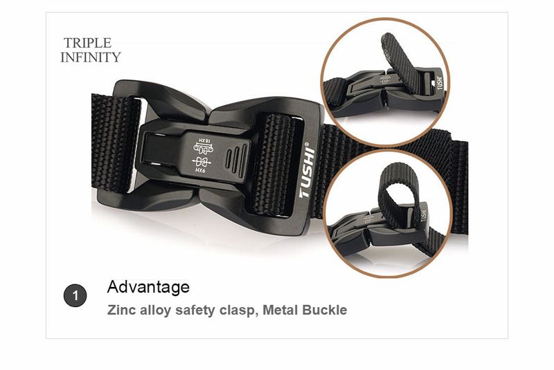 Hebilla de liberación rápida de metal caliente para hombres, cinturones tácticos de nailon finos resistentes al desgaste, cinturón de trabajo al aire libre de 2,5 cm de ancho para senderismo_voghion.com