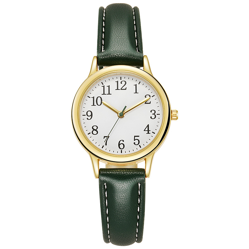New Simple Digital Fashion Quartz Small Belt Women's Watch_voghion.com