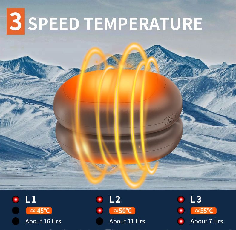 Magnetischer Handwärmer für Kaffeebohnen – beidseitige Heizung, tragbare Powerbank mit 5000 mAh, USB-C-Schnellladung, kompakt und leicht für Reisen und als Geschenk_voghion.com