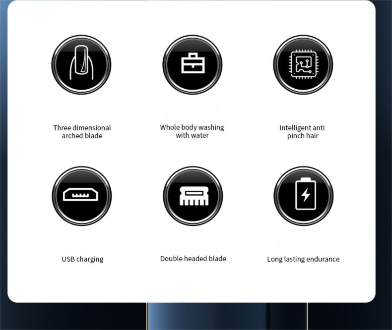 JLL5056 Geely Elektrischer Trimmer für Männer, Reinigung, Nasenhöhle, USB wiederaufladbares Nasenhaarwerkzeug_voghion.com