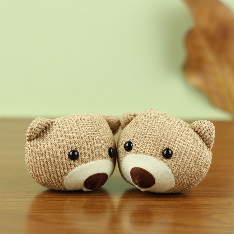 Bear Adorable Head Teddy Plush Toy Accessory Soft Short Plush Pp Cotton Stuffed_voghion.com