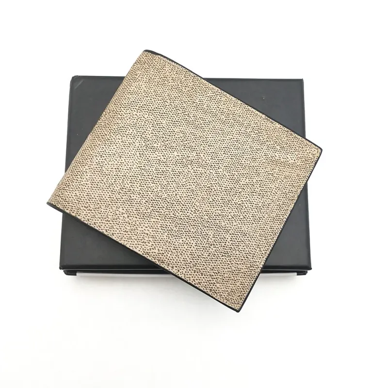 Mode Heren Desinger Bifold Korte Portemonnees Klassieke Heren Slanke Kleine Portemonnee Dierenprint Gemaakt Van Canvas Met Doos_voghion.com