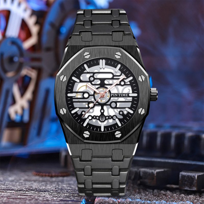 Non Mechanical Fashion Business Steel Band Sports Waterproof Quartz Men's Watch_voghion.com