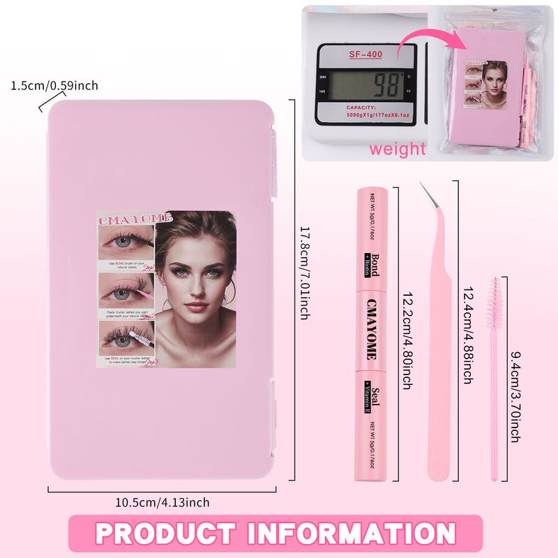 False Eyelashes False Eyelash Extension Set Segmented Single Cluster D Curled Thick Natural Eyelashes_voghion.com