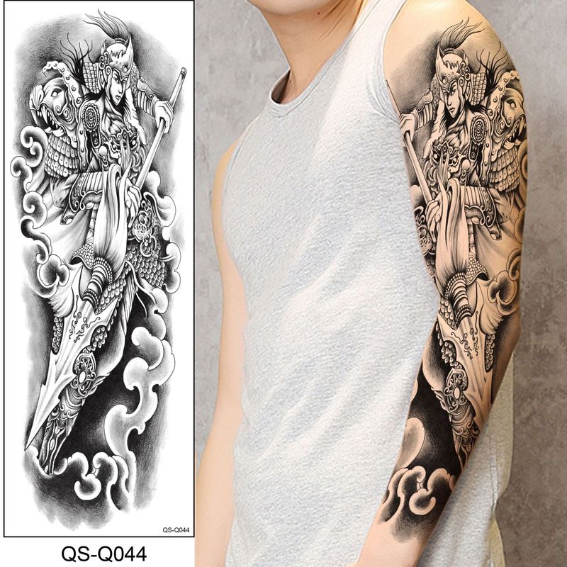 Autocollant de tatouage de bras de fleur entière unisexe en option_voghion.com