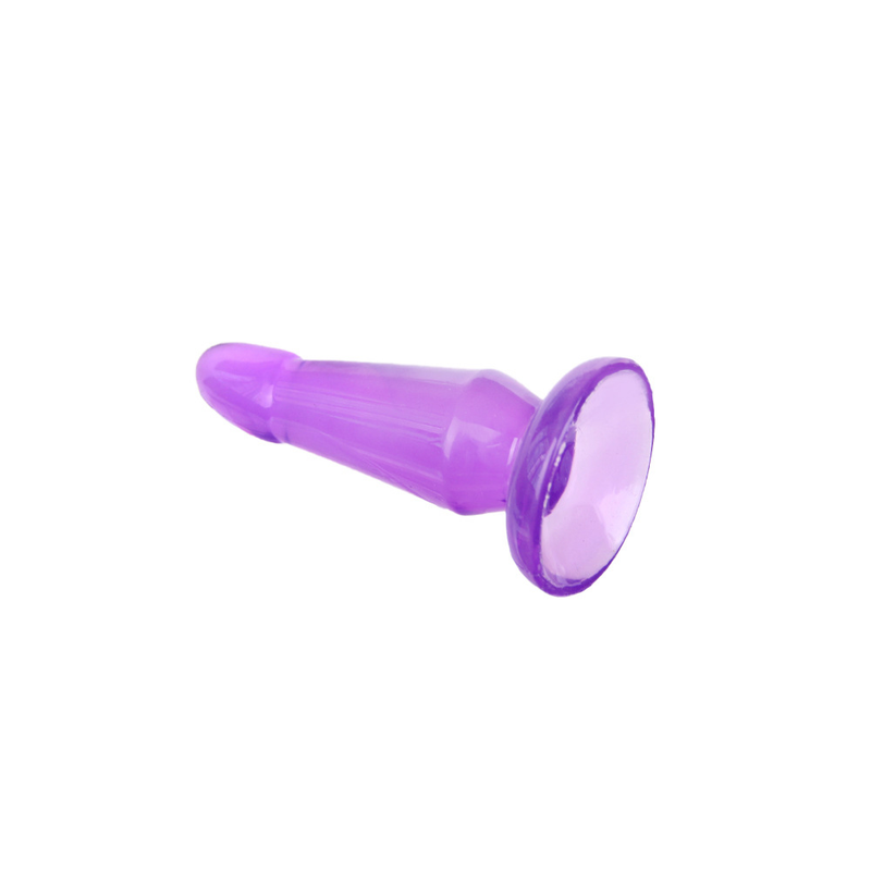 Orissi crystal jelly color unisex soft rubber pointed suction cup, and anus plug, chrysanthemum masturbator_voghion.com