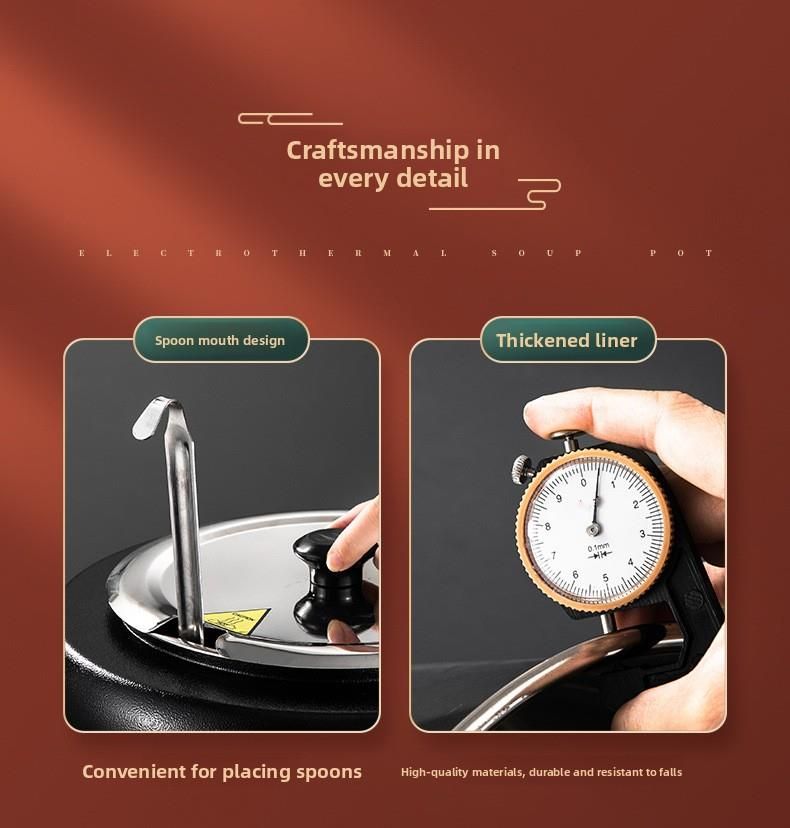 Electronic Warmer Commercial Insulation Electric Heating Constant Temperature Self-service Restaurant Hotel 10L Cast_voghion.com