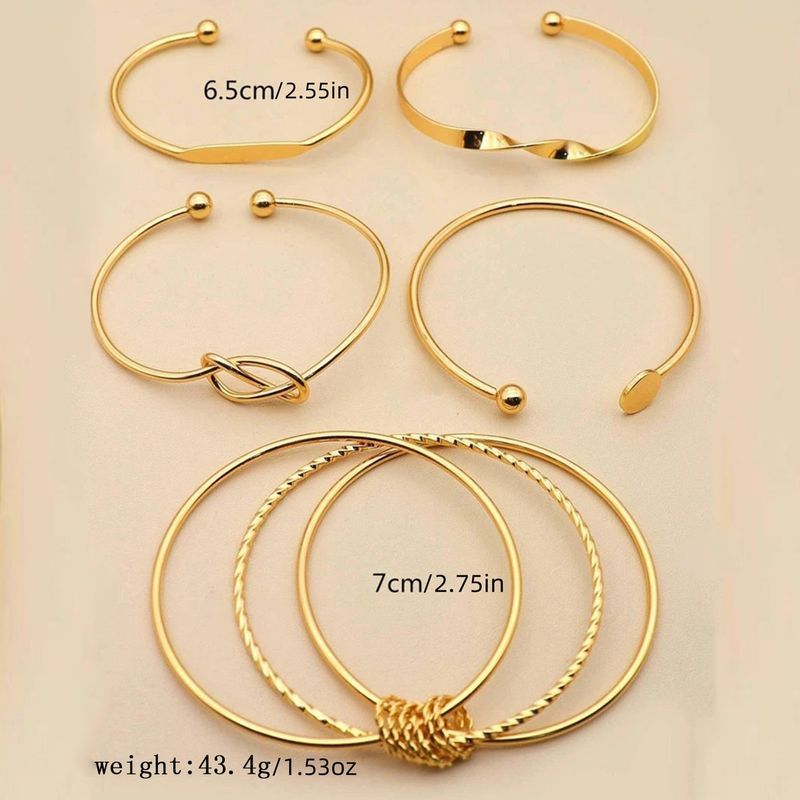 Yeni Kişilik Moda Emed Twist Geometrik Çok Katmanlı Yığılabilir Bilezik 10 Parça Set Dekorasyon_voghion.com