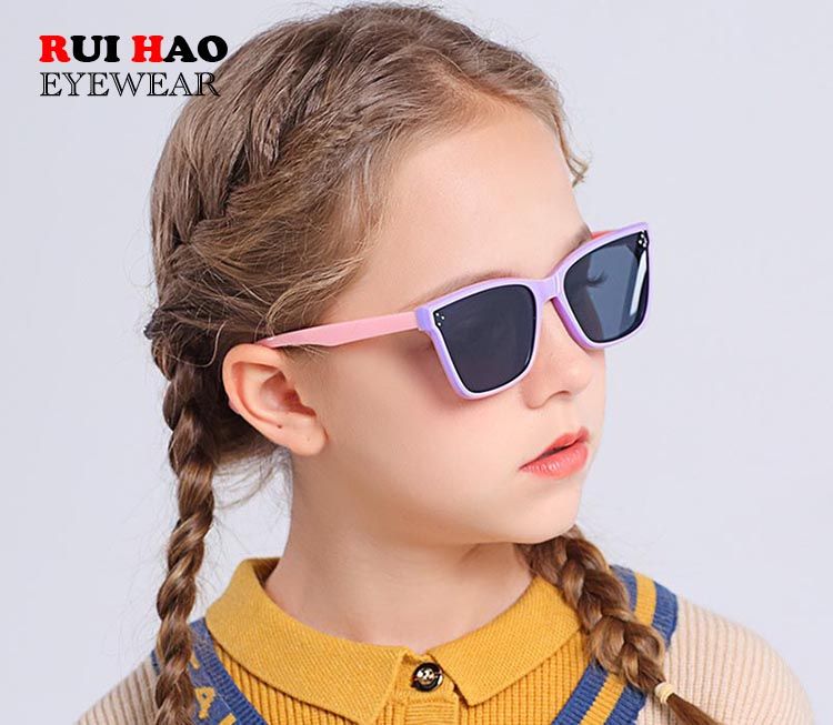 Moda Bambini Occhiali da sole polarizzati Ragazza Ragazzo Occhiali da sole 4 colori Occhiali da vista per il tempo libero Design per esterni 0019_voghion.com