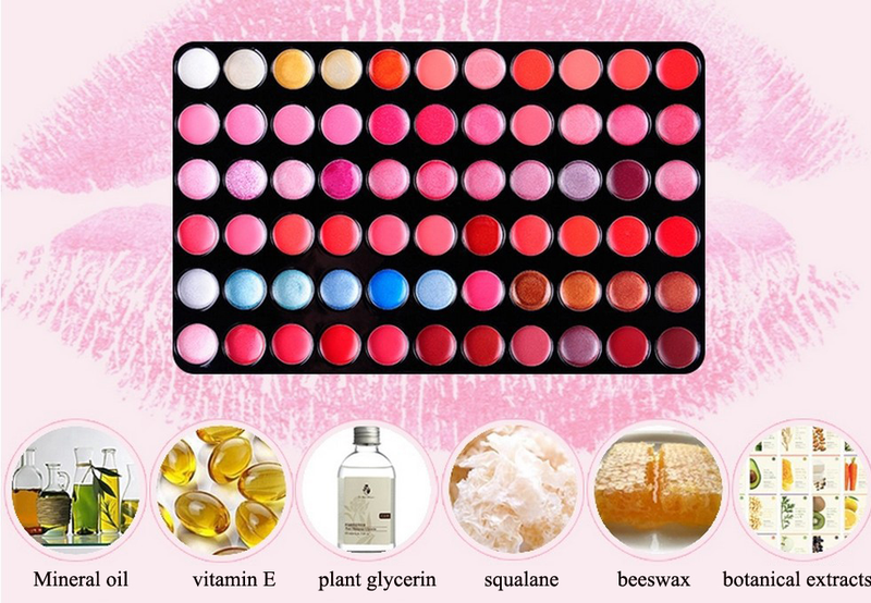 Colors 66 Beauty Make Up Lipsticks Lip Gloss Moisturizer Shimmer Lipstick Palette Maquiagem Moisturizer Lip Gloss stick_voghion.com