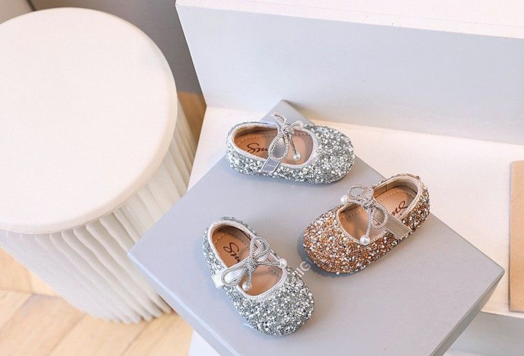 Mädchen Babyschuhe Frühling und Herbst Neue kleine Mädchen Strass Prinzessin Schuhe Kinder einzelne Schuhe Kinder Säugling weiche Sohle Kleinkind Schuhe_voghion.com