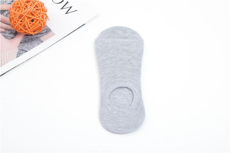 2025d Men's And Women's Short Summer Thin Trendy Ins Boat Socks Breathable Low Cut Solid Color Black White Gray_voghion.com