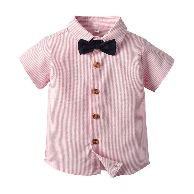 Kinderkleidung Kinderkleidung Sommer neue Jungen Hemd Gentleman Anzug Overall Kindertag Performance Kleidung Jungen ein Jahr alt Kleid_voghion.com