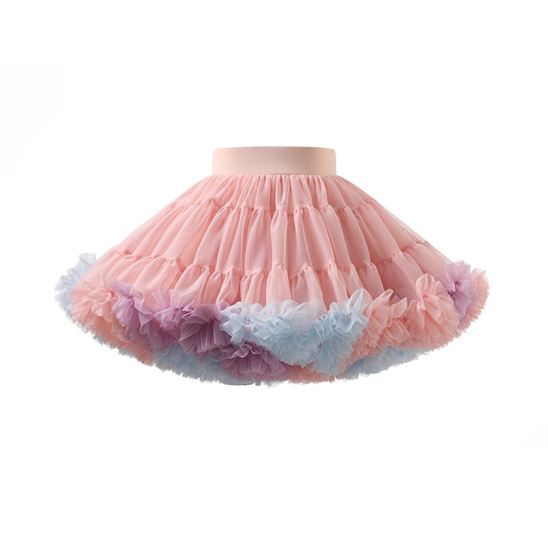 Kinderkleidung Tutu-Rock der zweiten Generation, Baby-Prinzessinnenrock, Tutu-Rock, Mädchenrock, weicher Gazerock, Tutu-Rock, Mesh-Kuchenrock_voghion.com