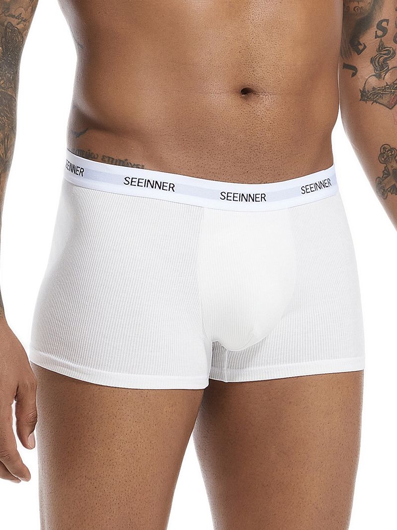 Men's Underwear Boxer Briefs Comfortable Cotton Boxer Shorts Breathable Thin Large Size_voghion.com