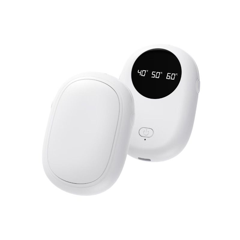 new Arrival 2025 New Magnetic Detachable 2-in-1 Mini Digital Display USB Rechargeable Hand Warmer Cross-Border_voghion.com