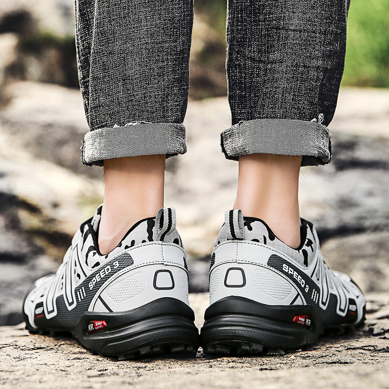 Men's and women's cross-country running shoes Outdoor sports mountaineering air cushion shoes_voghion.com