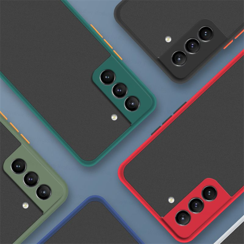 Matte PC For Galaxy 5G Case Samsung S22 S20 S21 FE Cover Shockproof Hard Phone_voghion.com