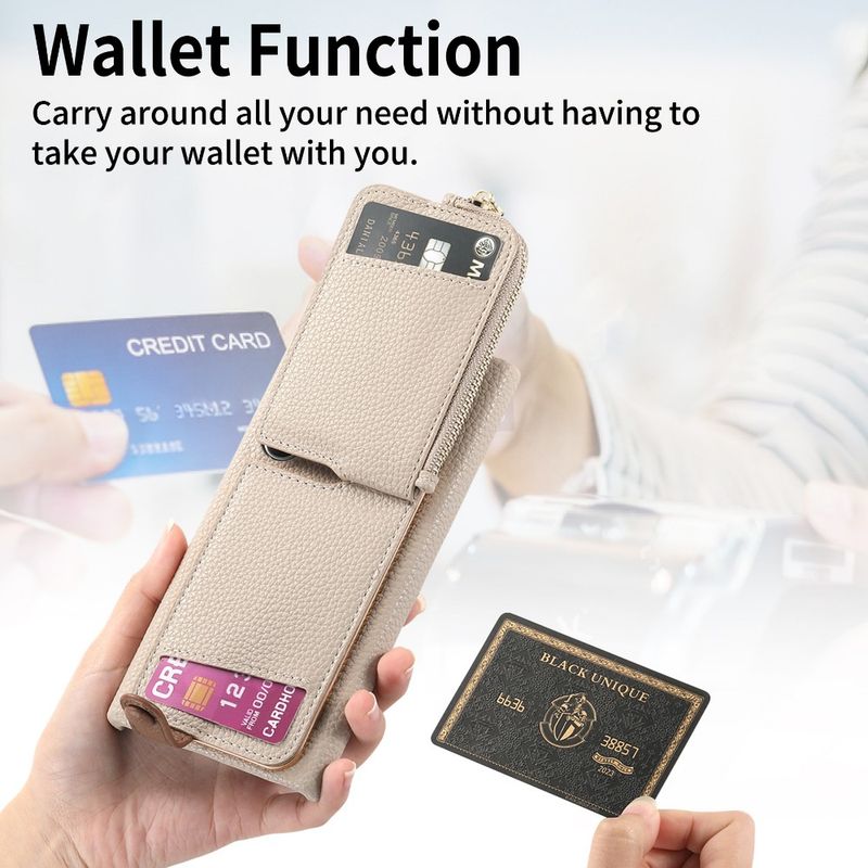 Telefon Kılıfı Samsung Galaxy S23 FE S25 S24 Plus S22 S21 Ultra A15 A25 A35 A55 A05 A06 A16 A36 Cüzdan Kart Yuvası Deri Kılıf_voghion.com