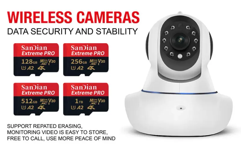 Originele Micro TF 128GB 256GB geheugen Klasse 10 U3 512GB 1TB hoge snelheid mini SD-kaart voor telefooncamera auto DV SLR_voghion.com