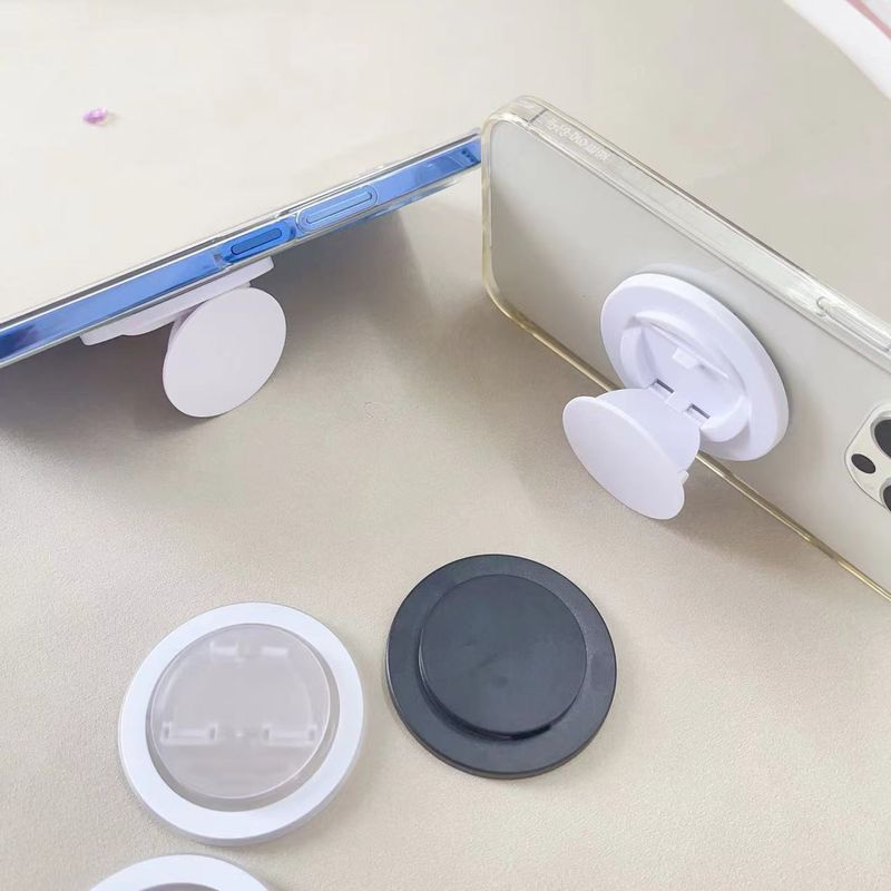 Supporto ad anello in plastica per telefono, supporto pieghevole magnetico fai da te, dipinto su scrivania_voghion.com