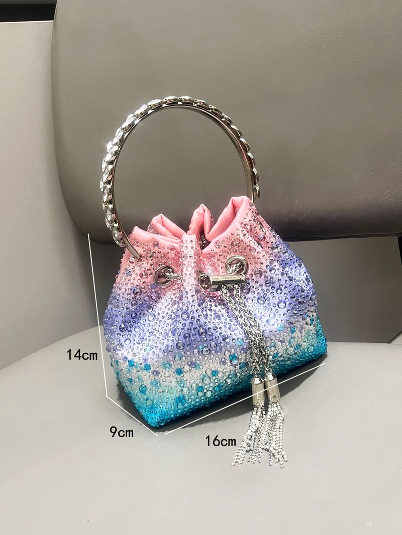 Sacs pour femmes, pochettes de soirée avec strass, sacs à main et sacs à main, sac à bandoulière de luxe de créateur, pochette en cristal brillant, sac seau_voghion.com