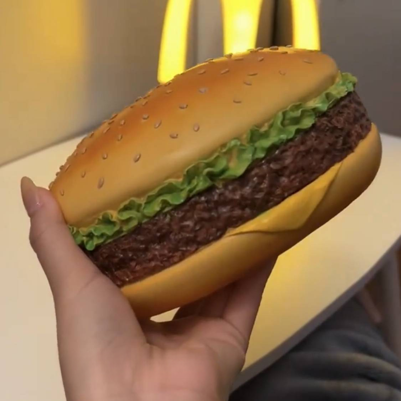 Same Style Hamburger Creative No Problem Living Room Tissue Box Home Fun Decoration Ornament_voghion.com