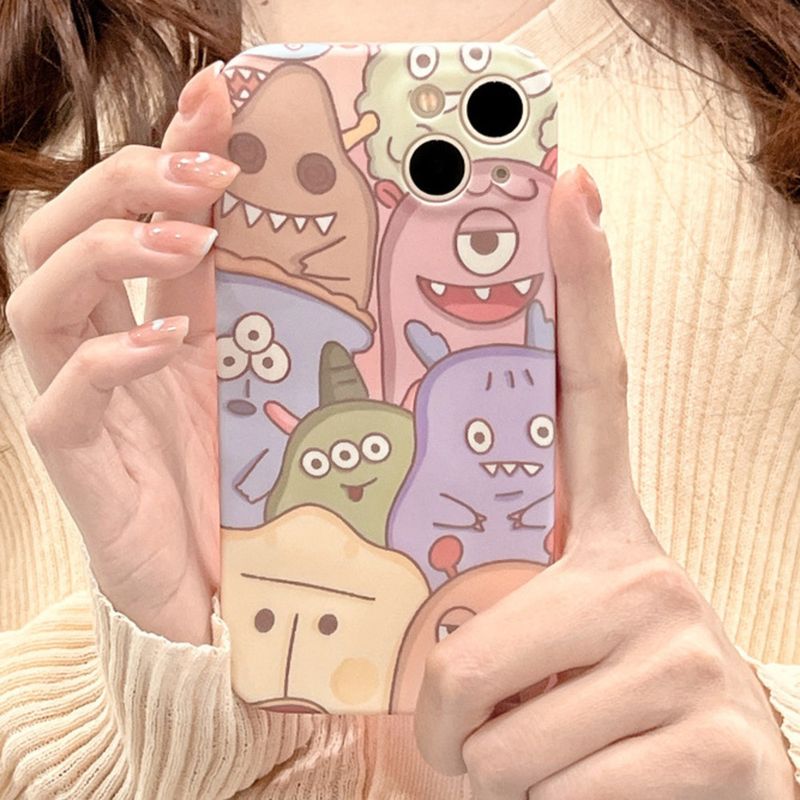 Little Monster ist geeignet für 13/12 ProMax iPhone 11 Telefonhülle XR/Xs Silikon 14Plus/14 Pro_voghion.com