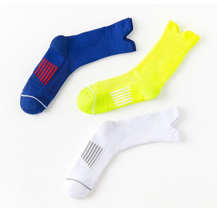 ProLock Basketball Socks - Elite Mid-Calf Performance Socks With Anti-Slip Towel Bottom (Large Size Men's Athletic Socks)_voghion.com