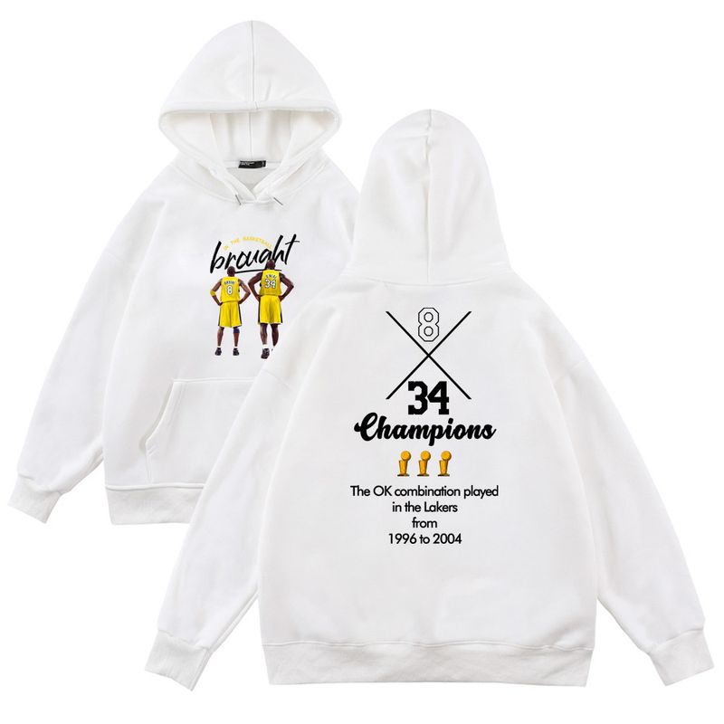 Felpa con cappuccio da basket Ok3 Crown da 370G, unisex, stampata su entrambi i lati, ampia, autunno/inverno, etichetta di moda_voghion.com