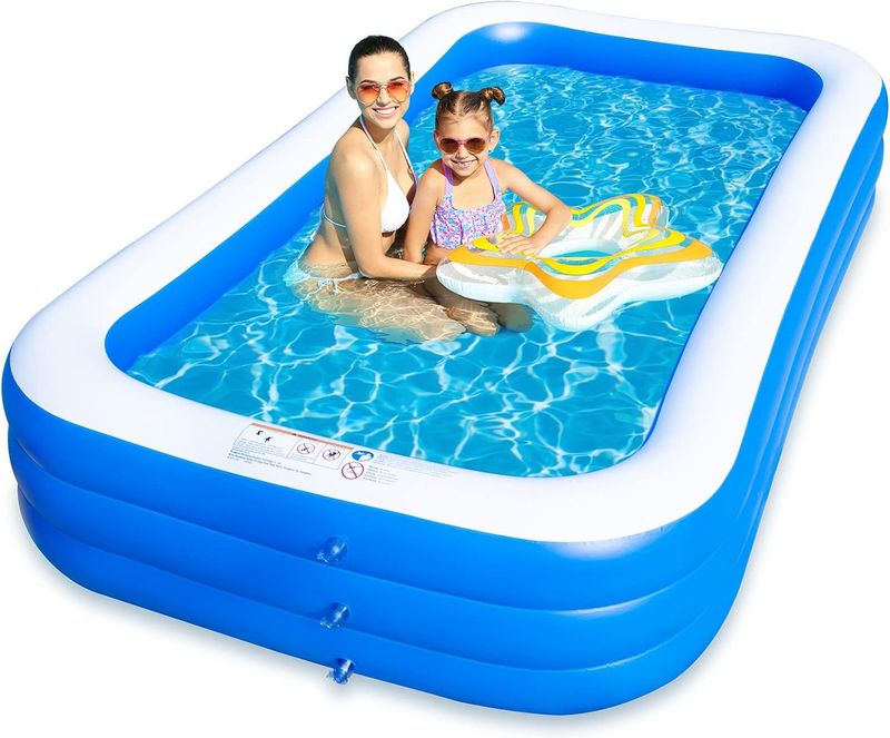 Piscina gonfiabile per bambini da 1 a 6 anni, grande piscina gonfiabile in PVC per esterni, piscina per giochi d'acqua per uso domestico_voghion.com