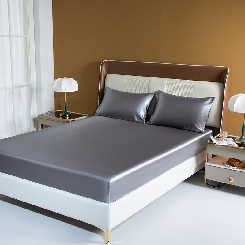 Protège-matelas d'été en satin soyeux et lavable - 1 pièce_voghion.com