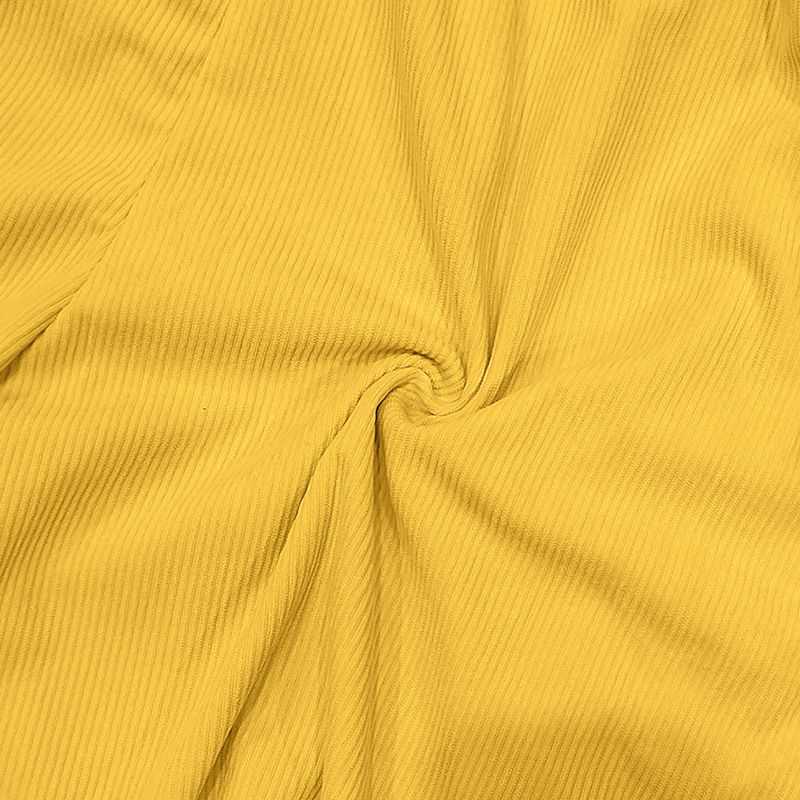 Pantalon décontracté à lacets et cinq points pour homme, couleur unie, en velours côtelé, simple, été 2024_voghion.com
