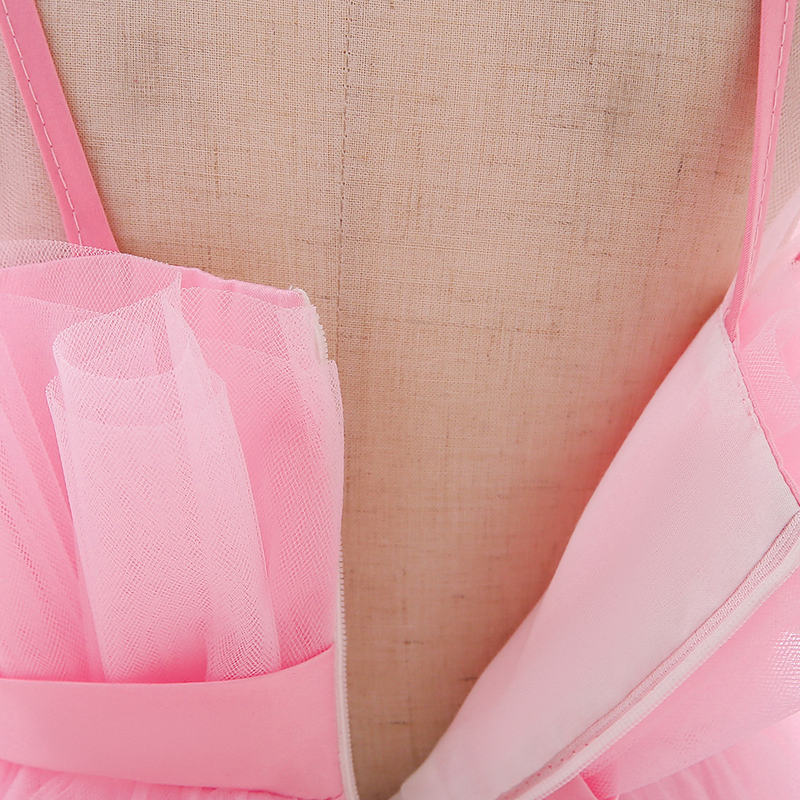 Baby clothes Girls' dress Sleeveless children's holiday Show dress Birthday party Pompadour Princess dress_voghion.com