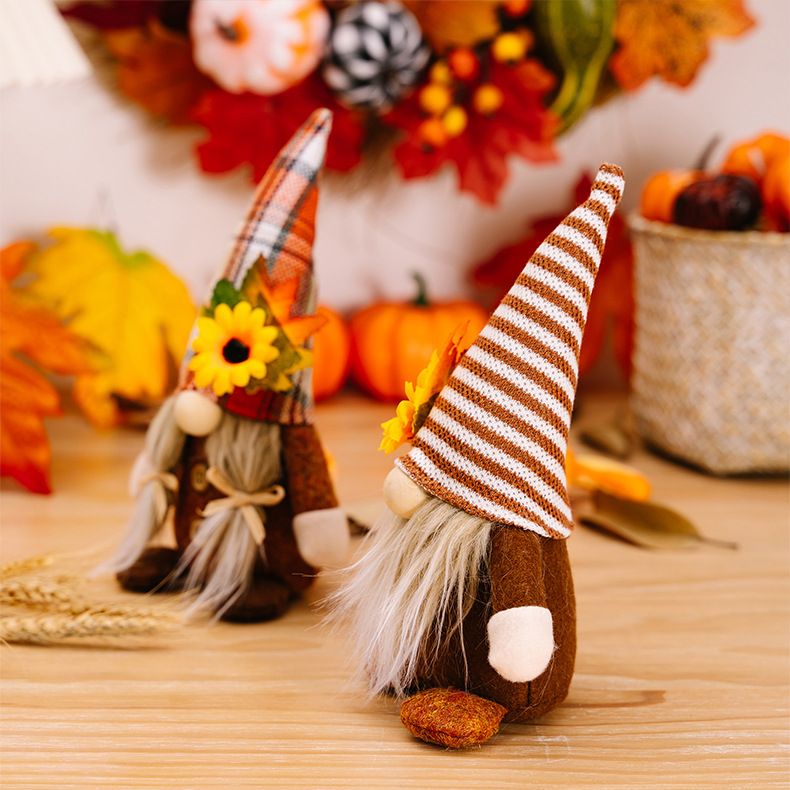 Neu Thanksgiving dekorationen Gesichtslosen puppe gnomes mit Ernte sonnenblumen_voghion.com