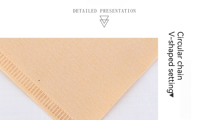 Japan hand brewed coffee drip filter paper V60 thickened hemp fiber 100 sheets_voghion.com