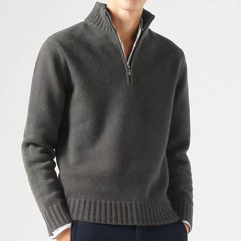 Zipper Jumper Männer Weiße Pullover Herbst Winter Frühling Pullover Pullover Jumper Elegante Streetwear Y2k Tops Kurze Jumper_voghion.com