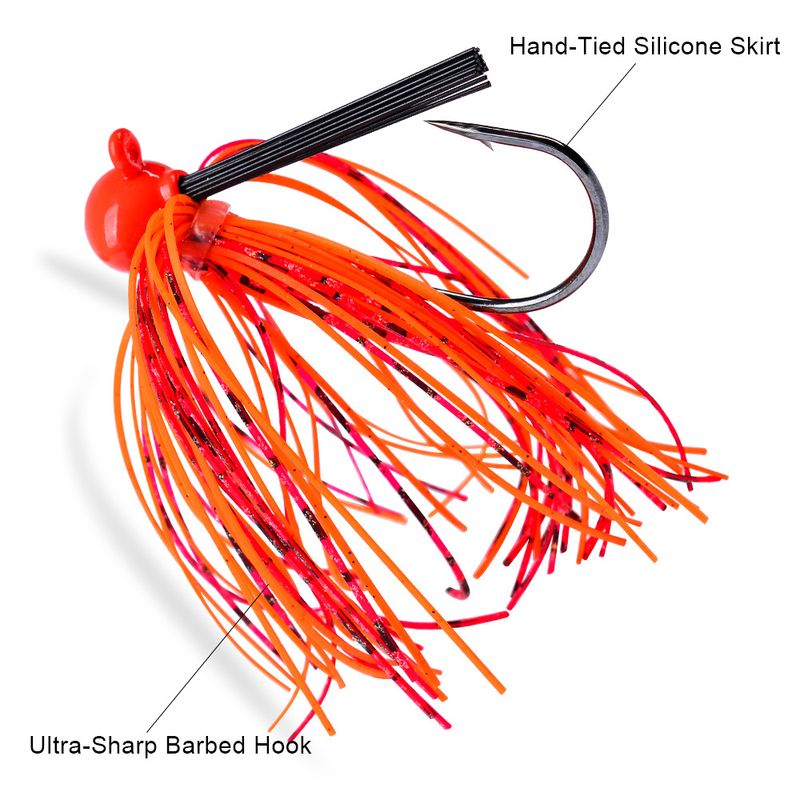 Bearded Man Esca anti-amo 7g 10g 14g 21g Jig Stopper Testa di piombo Amo Esca per spigole in acqua dolce e salata_voghion.com